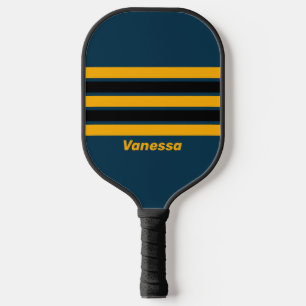 Retro Maanlicht Getijde Overdwars Strepen met Naa Pickleball Paddle