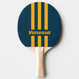 Retro Maanverlichte Getijde Drie Pin Strepen met N Tafeltennisbatje
