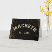Retro Macbeth Kaart (Gele Bloem)
