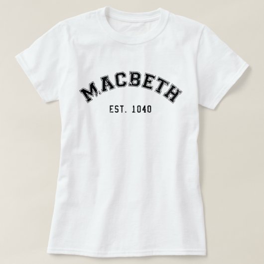 Retro Macbeth T-shirt (Design voorkant)