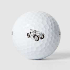 retro machine golfballen