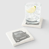 retro machine stenen onderzetter (Zijkant)