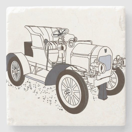 retro machine stenen onderzetter (Voorkant)