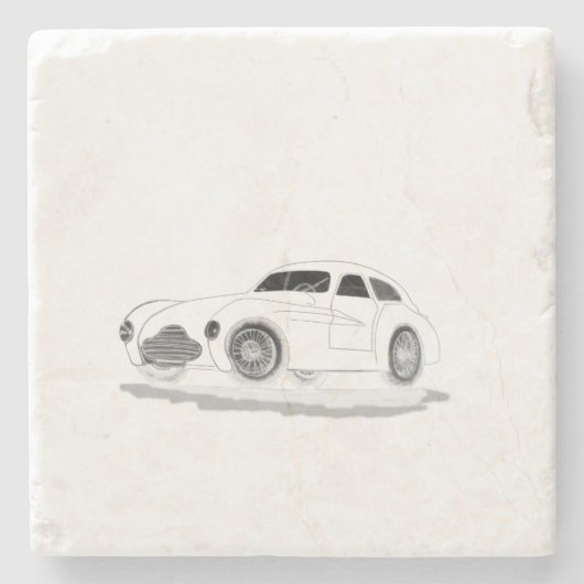 retro machine stenen onderzetter (Voorkant)