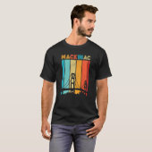 Retro Mackinac Bridge Mackinaw City Island  T-shirt (Voorkant volledig)
