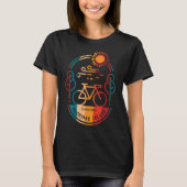 Retro Mackinac Island fietspad T-shirt (Voorkant)