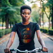 Retro Mackinac Island Fietspad T-shirt