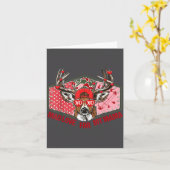 Retro Mad Love For My Mama Deer Hunting Boys Valen Kaart (Gele Bloem)