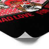 Retro Mad Love For My Mama Deer Hunting Boys Valen Poster (Hoek)