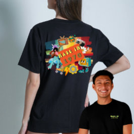 Retro "Made in 1970" 70s Verjaardag mijlpaal T-shirt
