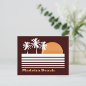 Retro Madeira Beach Briefkaart (Staand voorkant)