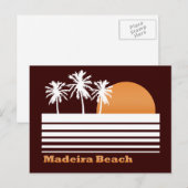Retro Madeira Beach Briefkaart (Voorkant / Achterkant)