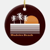 Retro Madeira Beach Ornament (Achterkant)