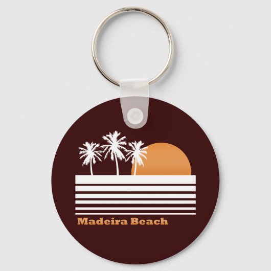 Retro Madeira Beach Sleutelhanger (Voorkant)