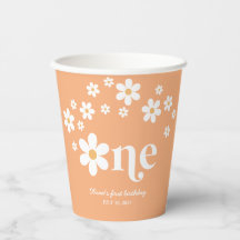 Retro madelief boho 1e verjaardag
