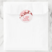 Retro madelief boho bloem 3e verjaardag ronde sticker (Tas)