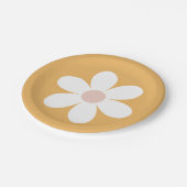 Retro Madelief Boho gele Papieren Bord (Gekanteld)
