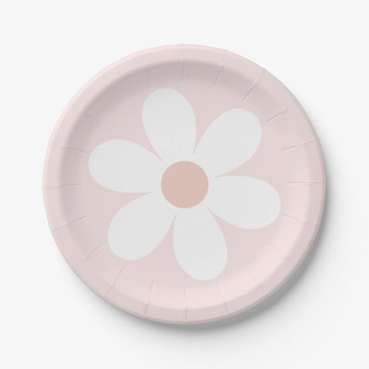 Retro Madelief Boho Papieren Bord (Voorkant)