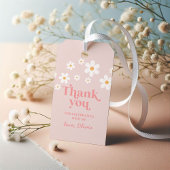 Retro Madelief Roze boho dank je favoriet Cadeaulabel