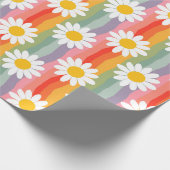 Retro Madeliefje Cadeaupapier (Hoek)