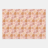 Retro Madeliefje Delight Inpakpapier Vel (Voorkant 2)