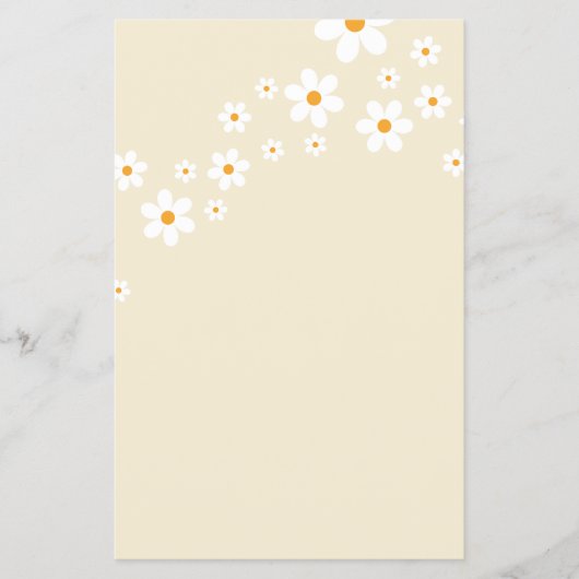 Retro Madeliefje Flyer (Voorkant)