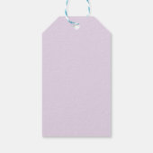 Retro madeliefje lavendel boho bedank cadeautje cadeaulabel (Achterkant)