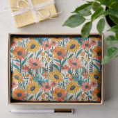 Retro Madeliefjes Bloem Papier (Geschenk)