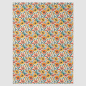 Retro Madeliefjes Bloem Papier (Voorkant)