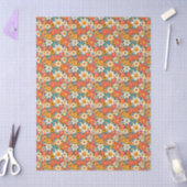 Retro Madeliefjes Bloemetjes Tissuepapier (Craft)