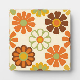 Retro Madeliefjes Bloemmotief Fotoplaat