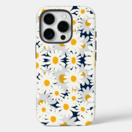 Retro Madeliefjes Bloemmotief Strandhanddoek iPhone 16 Pro Hoesje