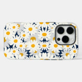 Retro Madeliefjes Bloemmotief Strandhanddoek Case-Mate iPhone Case (Achterkant (horizontaal))