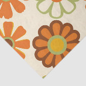 Retro Madeliefjes Bloemmotief Tissuepapier (Detail)