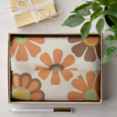 Retro Madeliefjes Bloemmotief Tissuepapier (Geschenk)