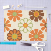 Retro Madeliefjes Bloemmotief Tissuepapier (Craft)
