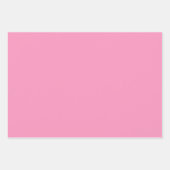 Retro Madeliefjes Roze en Groen Inpakpapier Vel (Voorkant 3)