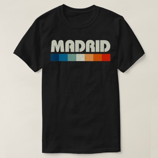 Retro Madrid Spanje 80 T-shirt (Design voorkant)