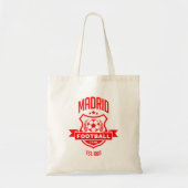 Retro Madrid Spanje Gameday Atletico Sport Voetbal Tote Bag (Voorkant)