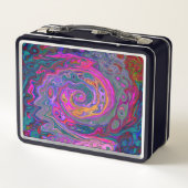 Retro Magenta, groene en Oranje Abstracte wervelko (Achterkant)