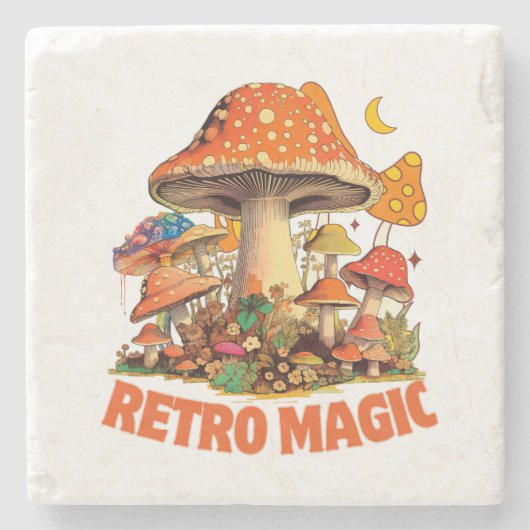 Retro Magic Stenen Onderzetter (Voorkant)