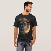 Retro Magical Wizard Fantasy T-shirt (Voorkant volledig)