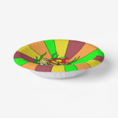 Retro Magische paddenstoelen Papieren Kommen (Gebogen)