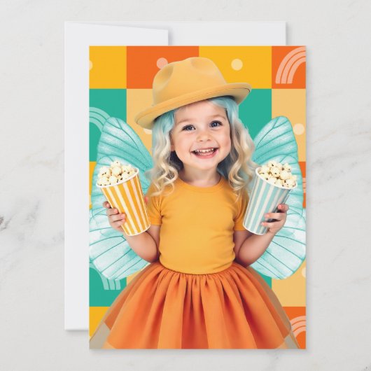 Retro Magische Sprookjestuin Bloemen Verjaardag Fo Kaart (Achterkant)