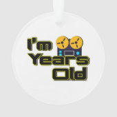 Retro Magnetophon reel-to-reel speler Ornament (achterkant)