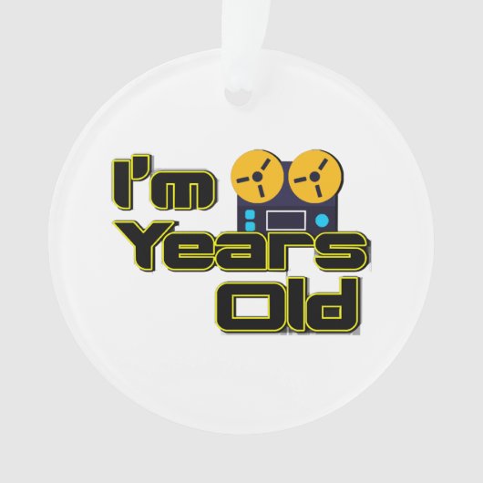 Retro Magnetophon reel-to-reel speler Ornament (voorkant)