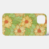 Retro Magnolia Patroon Case-Mate iPhone Case (Achterkant (horizontaal))