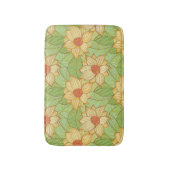 Retro Magnolia Pattern Badmat (Voorkant Verticaal)