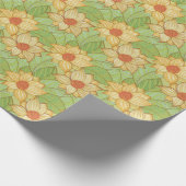 Retro Magnolia Pattern Cadeaupapier (Hoek)