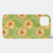 Retro Magnolia Pattern Case-Mate iPhone Case (Achterkant (horizontaal))